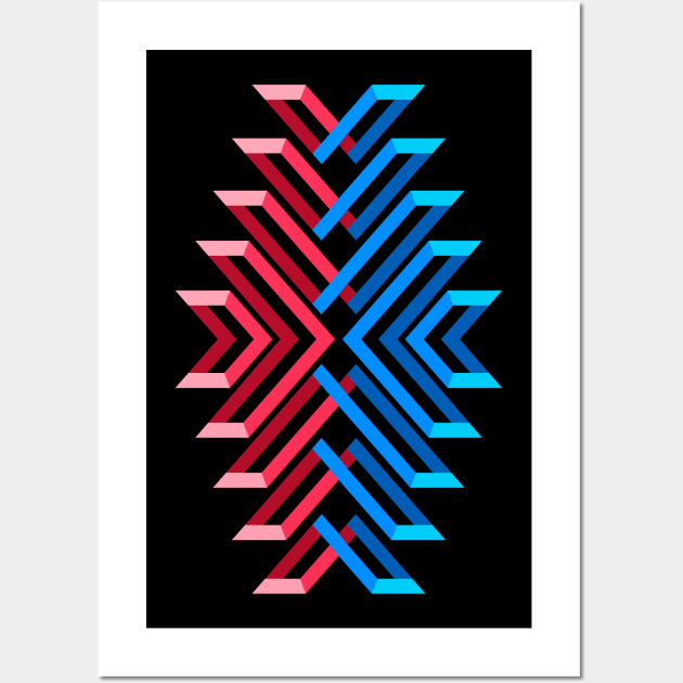 Geometric 3G Colors Wall Art by albertocubatas